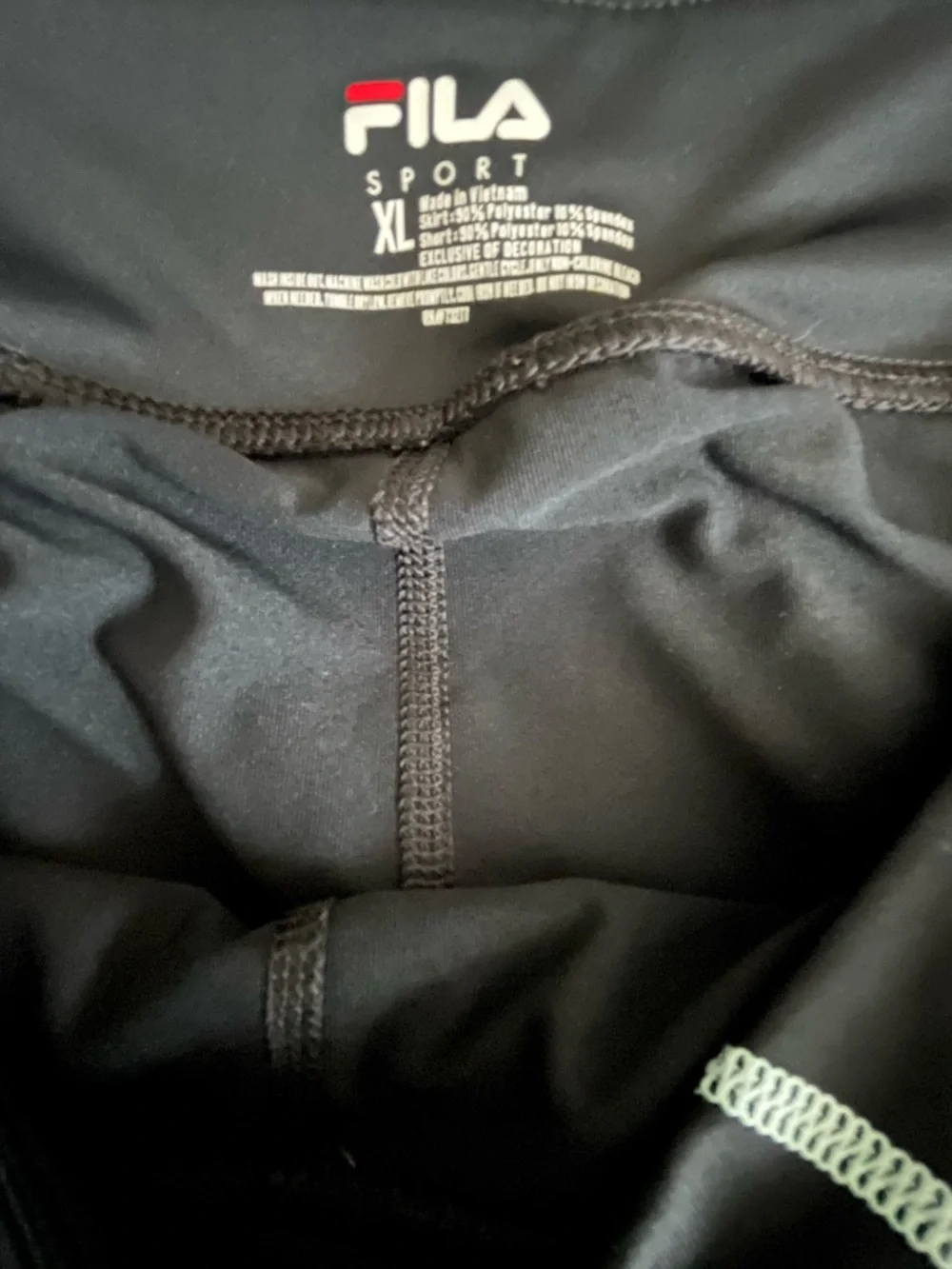 FILA Skort Womens Black Athletic Pull On Elastic Waist Sports Tennis Golf Sz XL - Picture 4 of 4